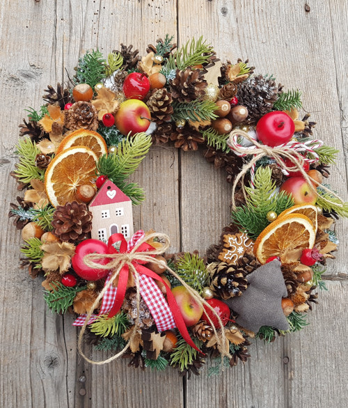 Adventní věneček na zavěšení — foto 2