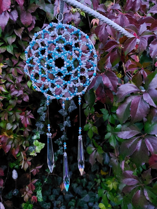 Korálková mandala, lapač SVĚTLA — foto 3