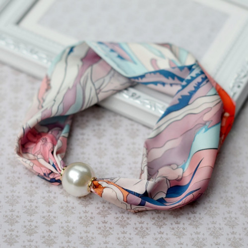 Textilní náhrdelník oboustranný — foto 4
