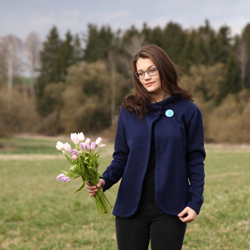 Tmavěmodrý kardigan - vel. S/M — foto 2