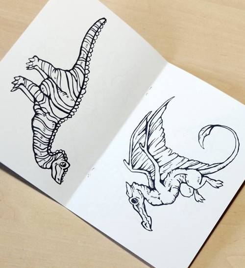 Dinosauří omalovánky - papírové — foto 3