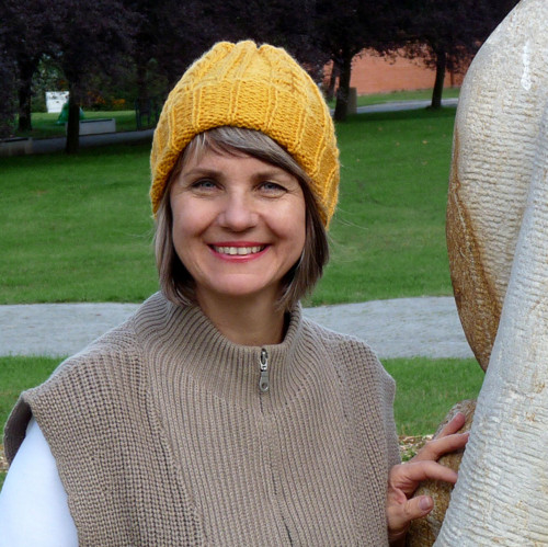 Pletená čepice - medová — foto 3