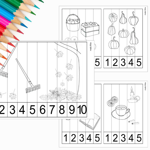 Puzzle Proužky - Podzim Pdf — foto 2