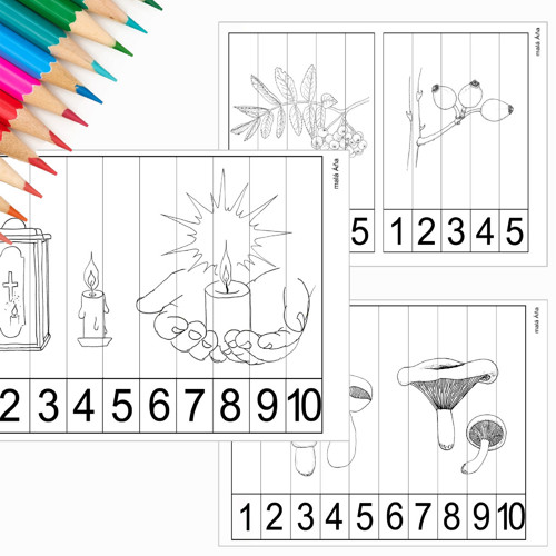 Puzzle Proužky - Podzim Pdf — foto 3