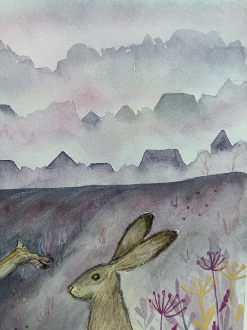 Originál ilustrácia Zajačky poľné — foto 5