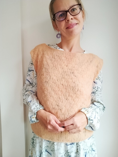 Vesta meruňková alpaka/hedvábí — foto 2