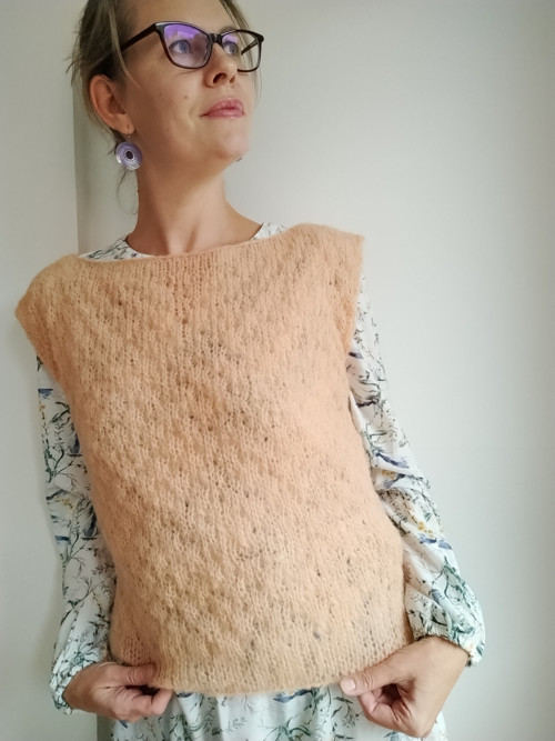 Vesta meruňková alpaka/hedvábí — foto 4