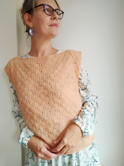 Vesta meruňková alpaka/hedvábí — foto 3