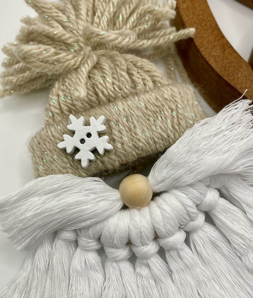 Macramé skřítci - béžová — foto 4