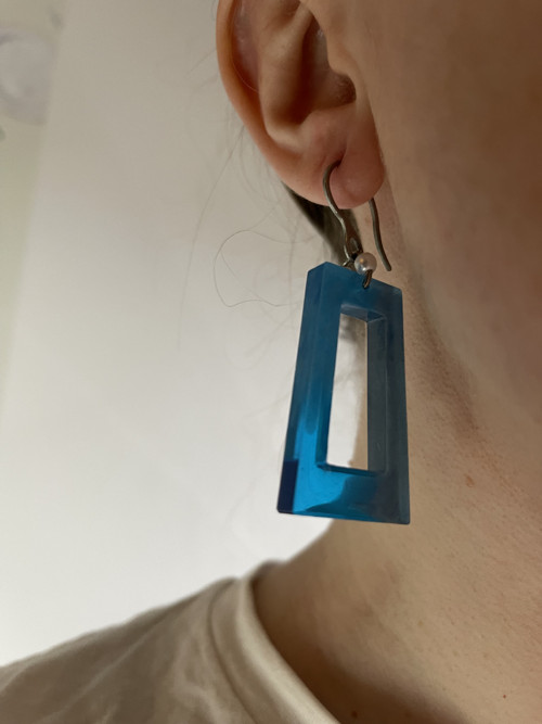 Náušnice mořské geometrické — foto 4