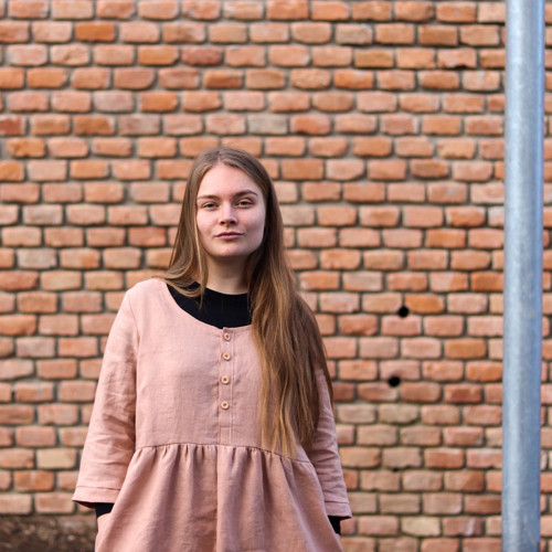Lněné šaty tělové — foto 6