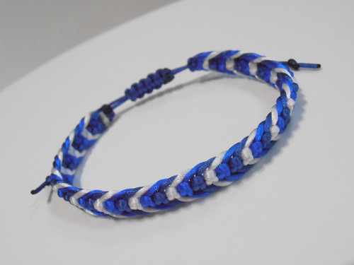 *Macramé saténový barevný náramek - Unisex* — foto 3
