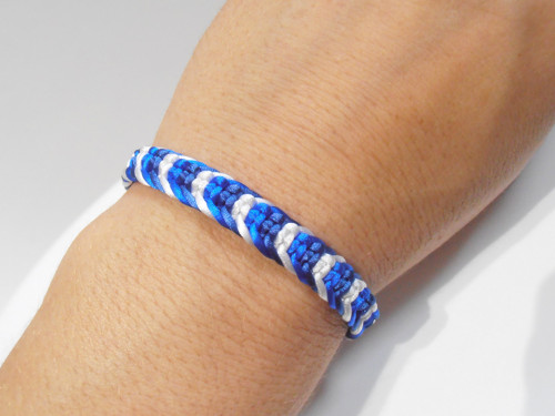 *Macramé saténový barevný náramek - Unisex* — foto 2