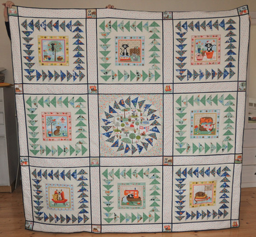 Patchwork přehoz, deka na dvoupostel — foto 4
