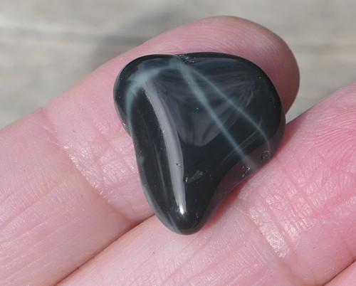Obsidián pavoučí (18 mm) V604 — foto 3