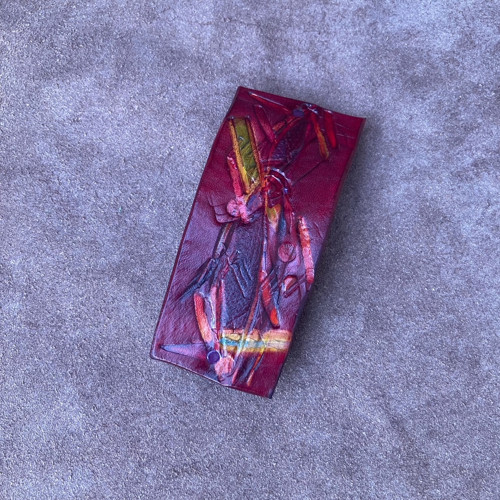Spona - vínově červená — foto 6