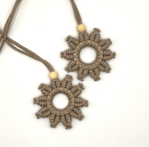 Macramé vánoční ozdoby - cappuccino — foto 6