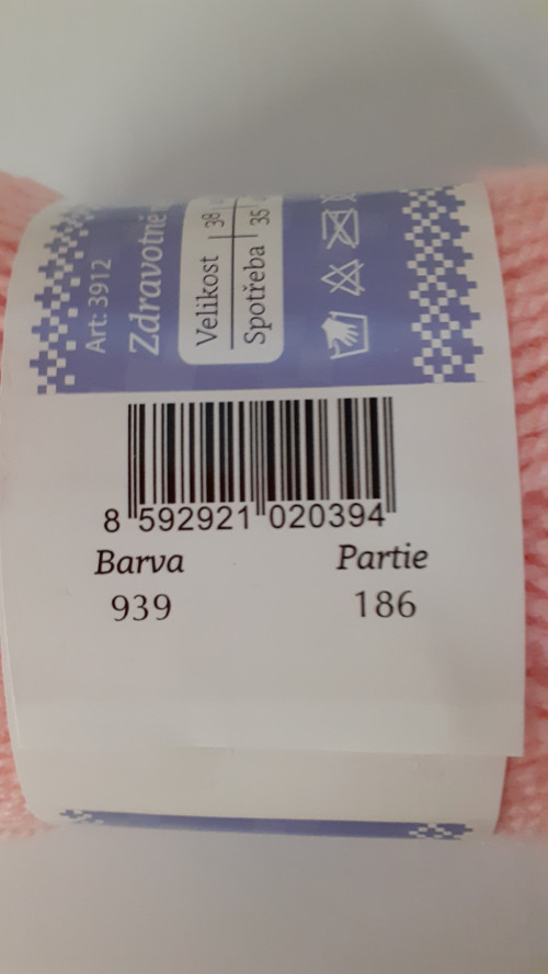 Příze ÁJA 939 nejsvětlejší růžová — foto 2