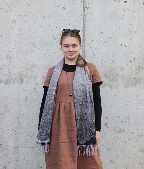 Lněné šaty hnědé — foto 4