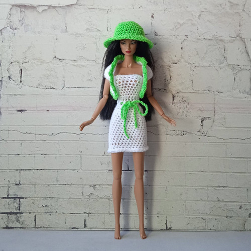 Barbie, FR, Integrity - šaty, kabátek, klobouček — foto 3