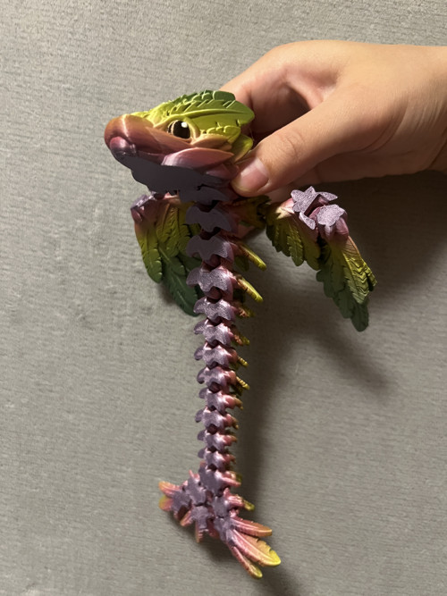 Mládě Opeřeného Hada - 23,5 cm - 3D Tisk — foto 3