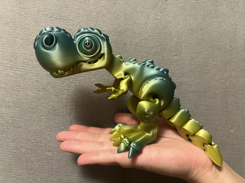 Flexi Tyranosaurus Rex - 23 cm - 3D tisk — foto 2