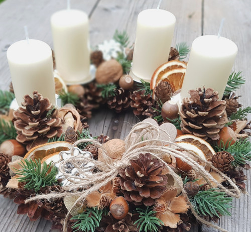 Adventní věneček "V přírodním stylu" — foto 3