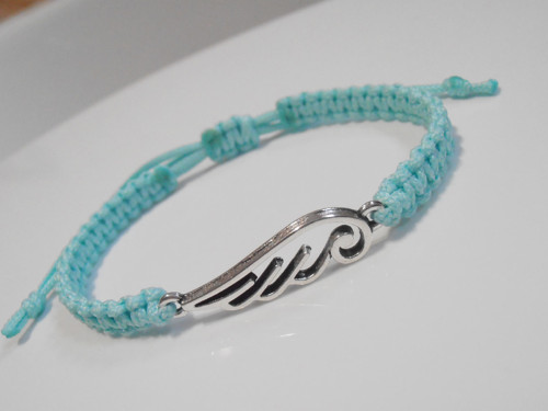 *Andělské křídlo* - macramé náramek (Unisex) — foto 3