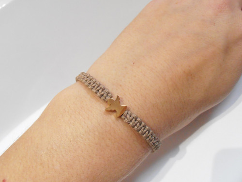 *Anděl* - macramé náramek/Nerezová ocel — foto 2
