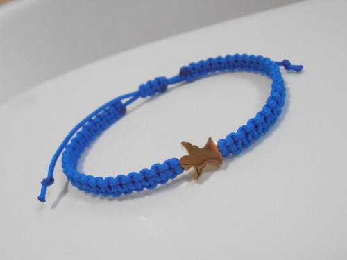 *Anděl* - macramé náramek/Nerezová ocel — foto 4