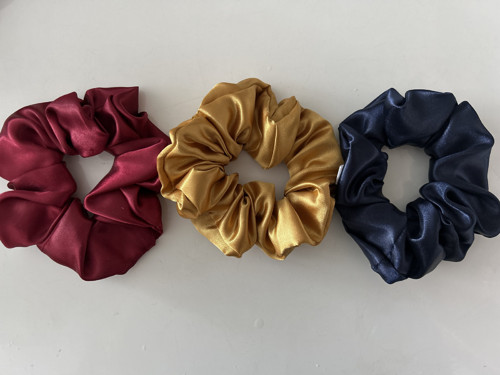Scrunchie gumička - Tm. modrá Vel. L — foto 2