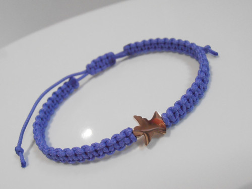 *Anděl* - macramé náramek/Nerezová ocel — foto 4