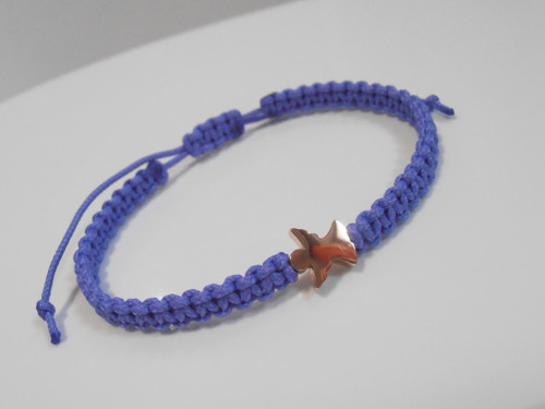 *Anděl* - macramé náramek/Nerezová ocel — foto 3