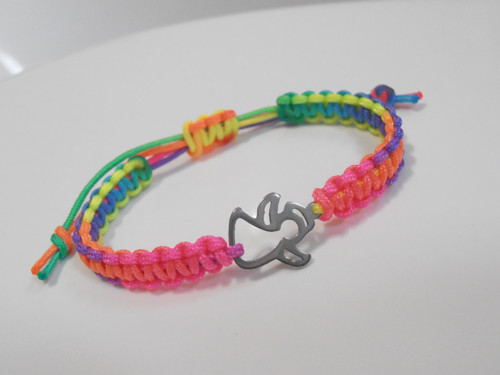 *Anděl* - dětský macramé náramek/Nerezová ocel — foto 3