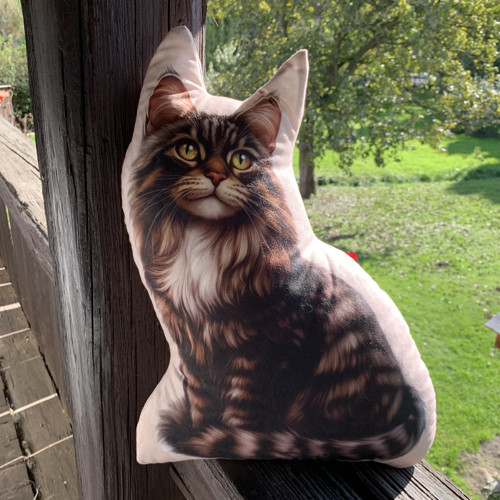 Polštář 3D - Mainská hnědá — foto 5