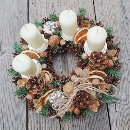 Adventní věneček "V přírodním stylu" — foto 2