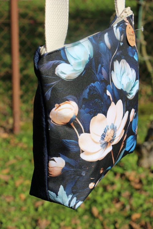 Crossbody Modré květy — foto 5