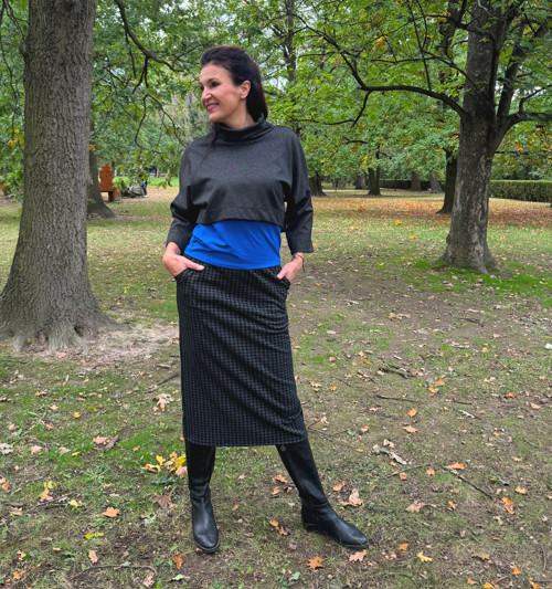Sukně černošedá — foto 4
