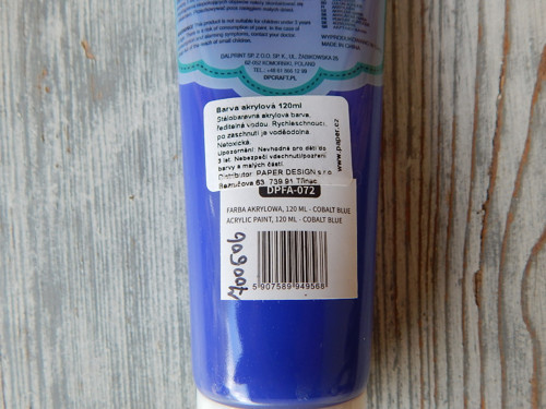 Akrylová barva 120ml Cobalt Blue — foto 3