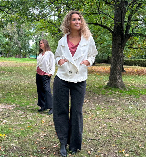 Oversize bílé sako — foto 5