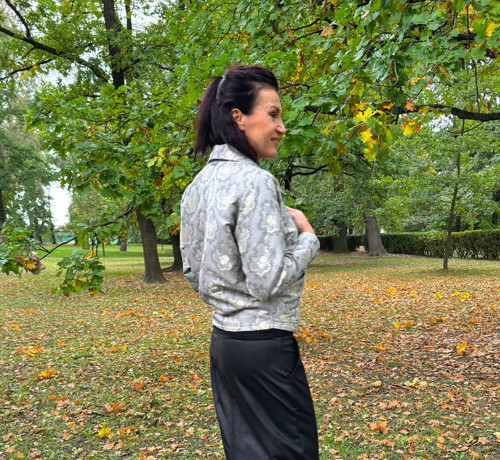 Oversize perleťové sako — foto 2