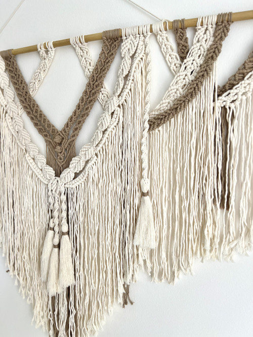 Macramé/Natural a Pískové MAXI — foto 2