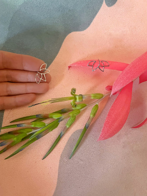 Náušnice leknín — foto 3