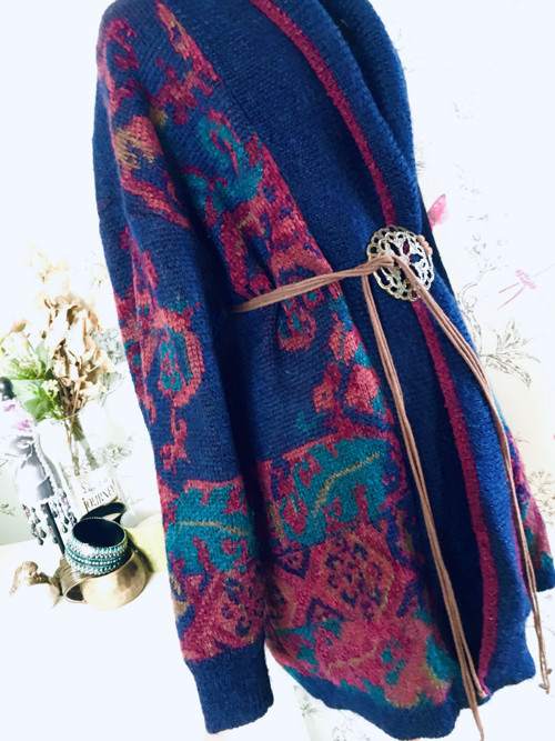 Boho Svetro kabát — foto 4