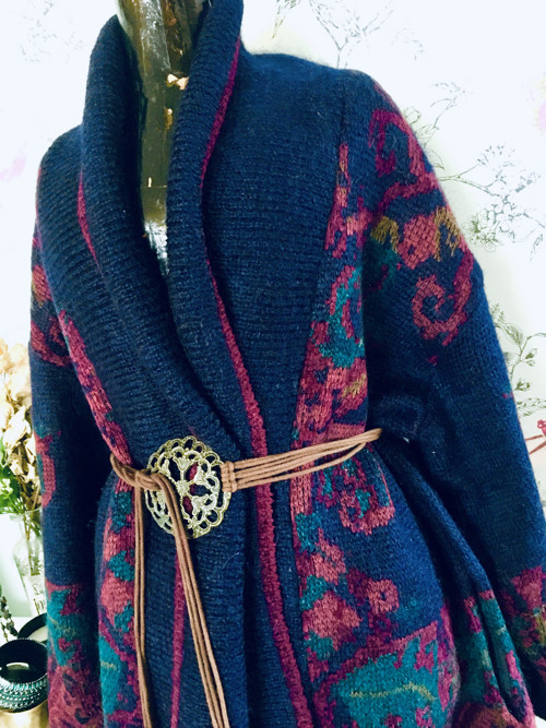 Boho Svetro kabát — foto 2