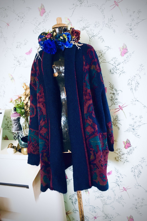 Boho Svetro kabát — foto 6