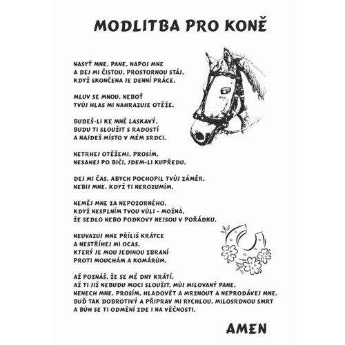 783 / Modlitba pro KONĚ - deska s kůrou — foto 2