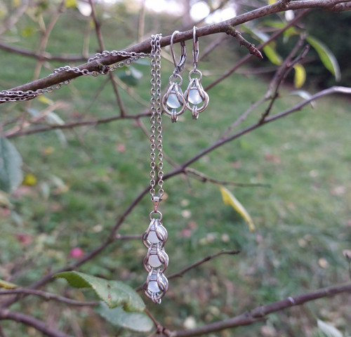 Souprava s korálky achátu — foto 4