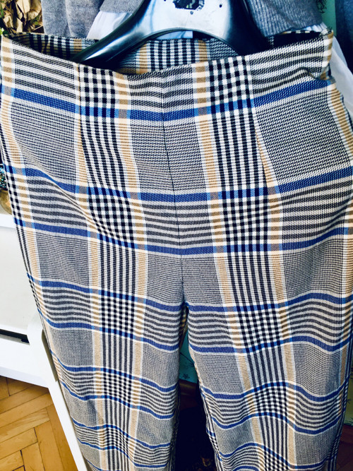 Kalhoty chic káro — foto 3