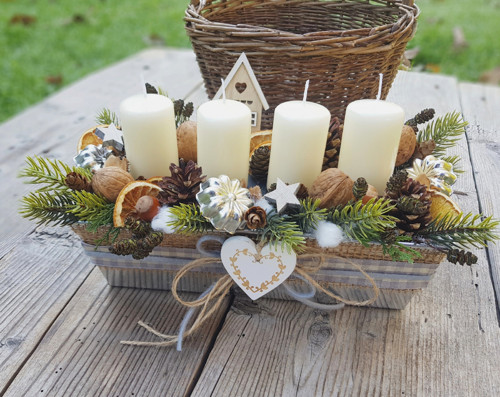 Adventní svícen v pečící formě — foto 3